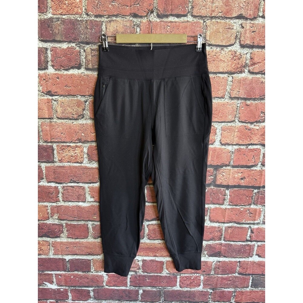 Women's Athleta Venice Black Jogger Athletic Pants Zip Pockets Women’s Sz Small